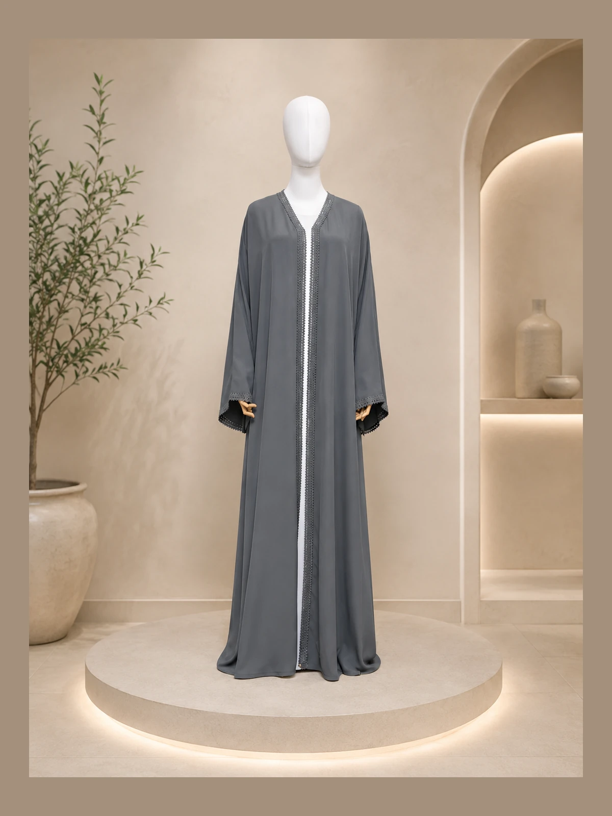 Grey Abaya