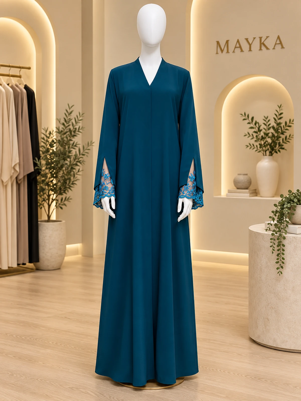 Teal Green Abaya